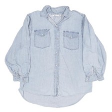ZARA camicia donna blu denim