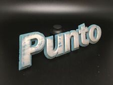 FIAT PUNTO LOGO SIGLA EMBLEMA FREGIO STEMMA SCRITTA TARGHETTA BADGE TARGA PLACCA