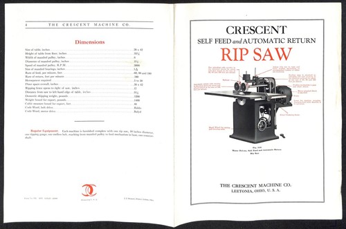 Crescent machine 1925 - co.,