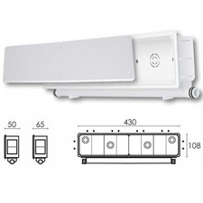 SCATOLA PREDISPOSIZIONE CORNICE CASSETTA Doppia sx dx 430x108x65 CLIMATIZZATORE