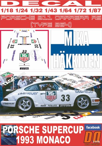 Decal porsche 911 - 911, rs