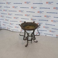 Braciere Antico in Ferro Battuto Italia Metà 900