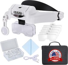 Lupa LED recargable con luz