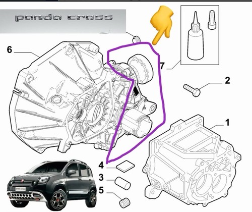 Scatola ripartitore fiat panda - ripartitore,
