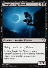 MTG VAMPIRE NIGHTHAWK EXC - VAMPIRO FALCO NOTTURNO - CMD2017 - MAGIC