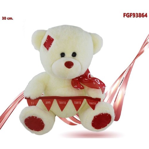 Orso peluche con fiocco - con,