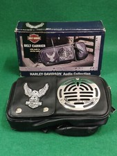 HARLEY DAVIDSON AUDIO COLLECTION VINTAGE BELT CARRIER RADIO CINTURA PELLE MARSUP