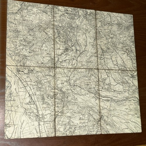 Antica cartina mappa - cartina, di