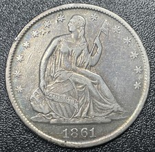 1861-O Seduto Liberty Mezzo