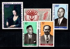 Madagascar 1968 Nuovo ** 100% arte, dipinti, personaggi celebri