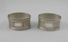 Raro Due Ovale Tovaglioli Di