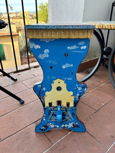 Sgabello dipinto mano - a,