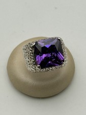 anello ring vintage silver argento 925 ametista amethyst