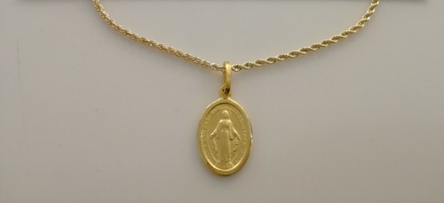 Collana medaglia madonna - e,