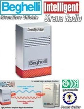 BEGHELLI SIRENA INTELLIGENT ESTERNA RADIO DUAL BAND WIRELESS ANTISCHIUMA 3992 ..