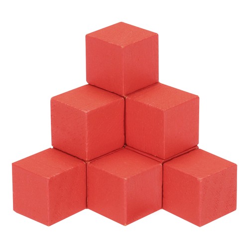 100 cubi legno 1cm quadrati - 100, di