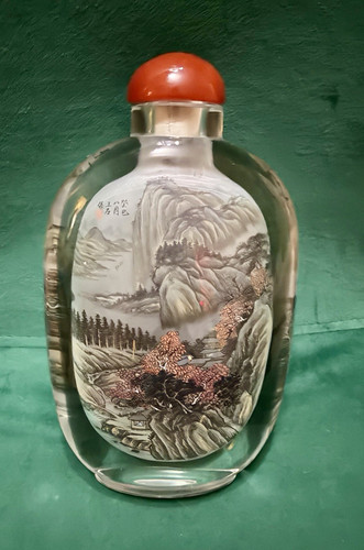Figura paesaggio dipinto