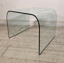 TAVOLINO VETRO SALOTTO Design FIAM ITALIA anni 70 VINTAGE Glass Coffee Table
