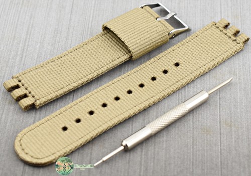Cinturino nylon beige tan - cinturino,