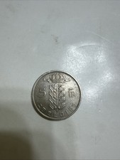 Moneta 5 Franchi Belgio 1949