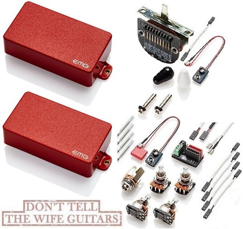 Emg red active humbucker - emg,