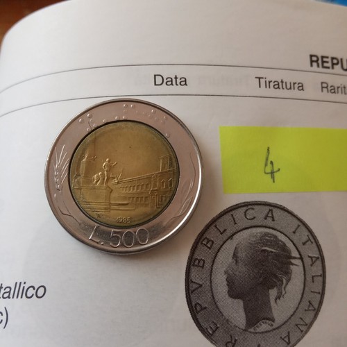 Moneta 500 lire del 1985 - moneta, 1985.