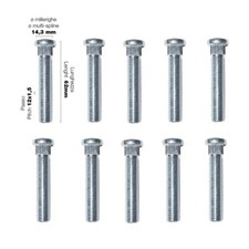 Simoni Racing set da 10 colonnette a piantaggio 12x1.5 l.62mm ruota