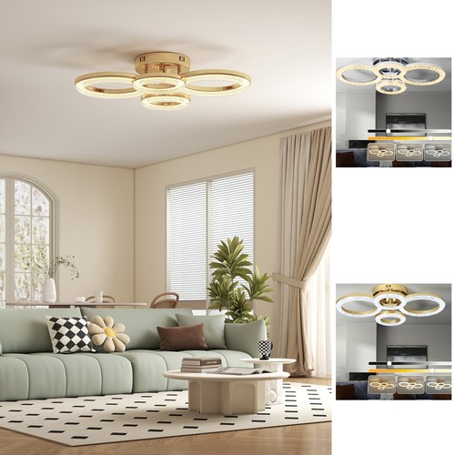 Plafoniera led anelli - led, 4