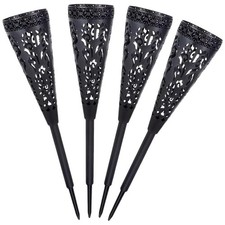  Vaso cimitero 4 pezzi con palo cimitero vaso fiori cimitero tomba fiore