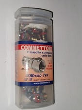 25 Connettore F a Maschio crimpare Crimp M-R Micro Tek