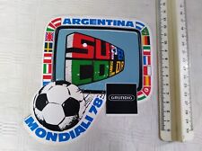 Adesivo sticker pubblicitario vintage TV GRUNDIG SUPER COLOR ARGENTINA 78