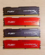 Kit di Memorie RAM HyperX Fury DDR3 16 GB (4x4GB) 1600MHz - Rosse e Nere