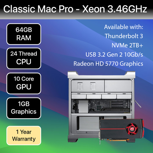 Mac pro core 3 - 5,1, ghz