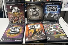 Sony PlayStation 2 PS2 CIB Guitar Hero 3 Aerosmith Metallica Smash Hits Rockband