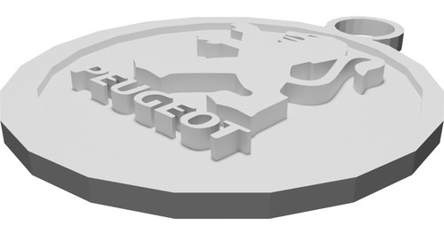 Portachiavi logo peugeot - portachiavi,
