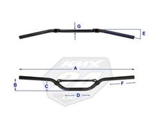 Manubrio Renthal R823 Racer 22