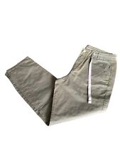 ZARA BASIC DENIM Pantalone da donna cotone trousers pants verde militare size 40