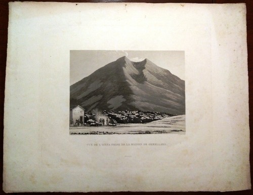 Stampa antica grande - etna, casa