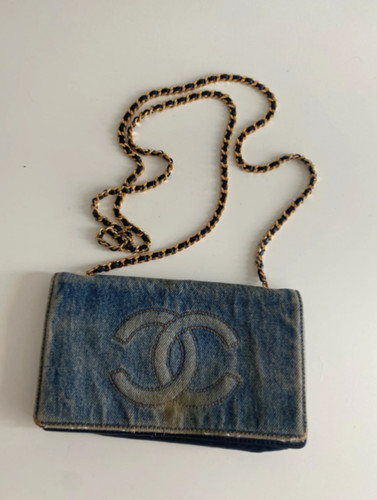 Vintage chanel bag denim - chanel,