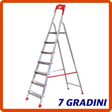 Scala in Alluminio 7 Gradini Pieghevole Scaletta Domestica Leggera da interno