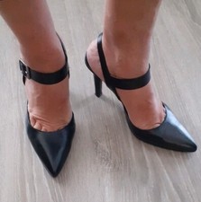 Scarpe Donna Tacco Alto 11 N 39 Luri Vera Pelle Artigianale  Da Cerimonia