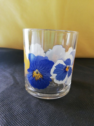 Bicchiere fiorucci fiori viola - fiori,