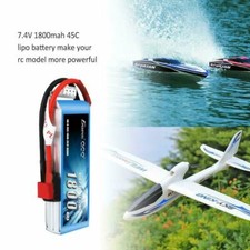 Gens ace 1800mAh 2S 45C 7.4V Lipo Batteria Deans per RC Elicottero Aereo Barca