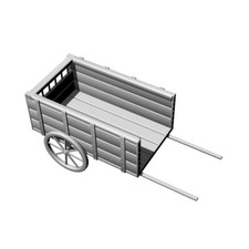 Carrello agricolo in legno a