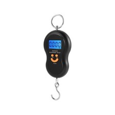 BILANCIA DIGITALE PESA DA 0 A 50 KG BILANCINO PORTATILE CON GANCIO