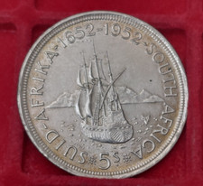 SOUTH AFRICA - SUD AFRICA - 5 Shillings 1952  28.28 Grammi Silver