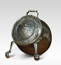 Pattumiera carbone ottone