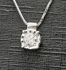 Collana punto luce diamante - luce,
