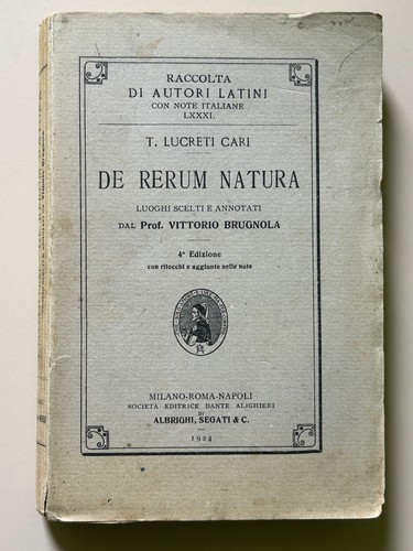 Rerum natura lucreti - de,