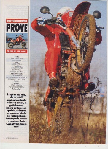 Pubblicita test moto gilera - pubblicita',